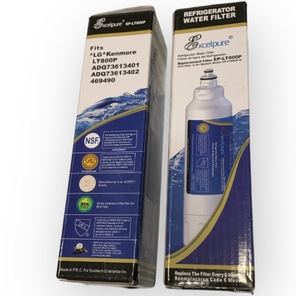 Excelpure Other - FILTER LG 2 Refrigerator Water Filter Replacement For LG-LT800P Excelpure (2)NIB